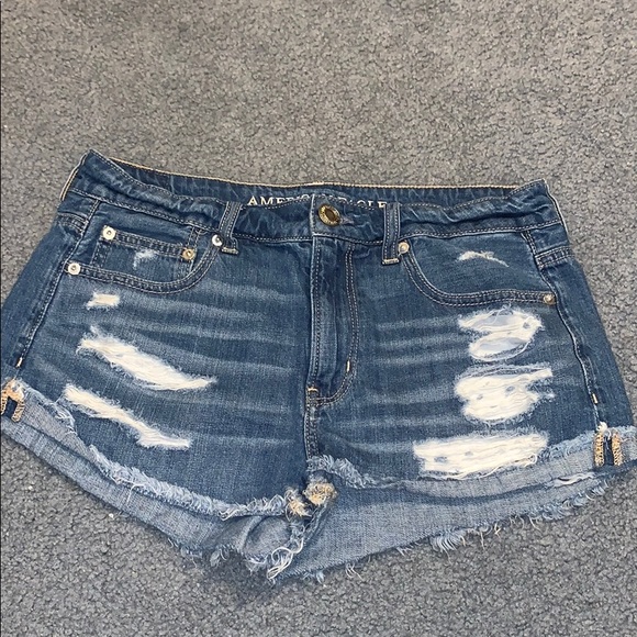 American Eagle Outfitters Pants - blue distressed american eagle shorts